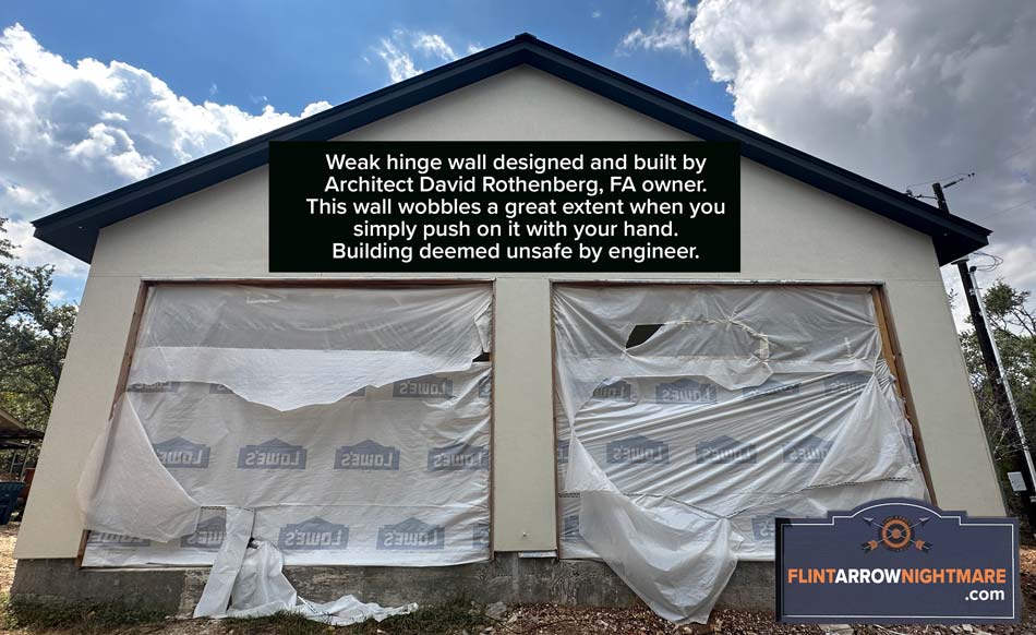 flint arrow shaky wall