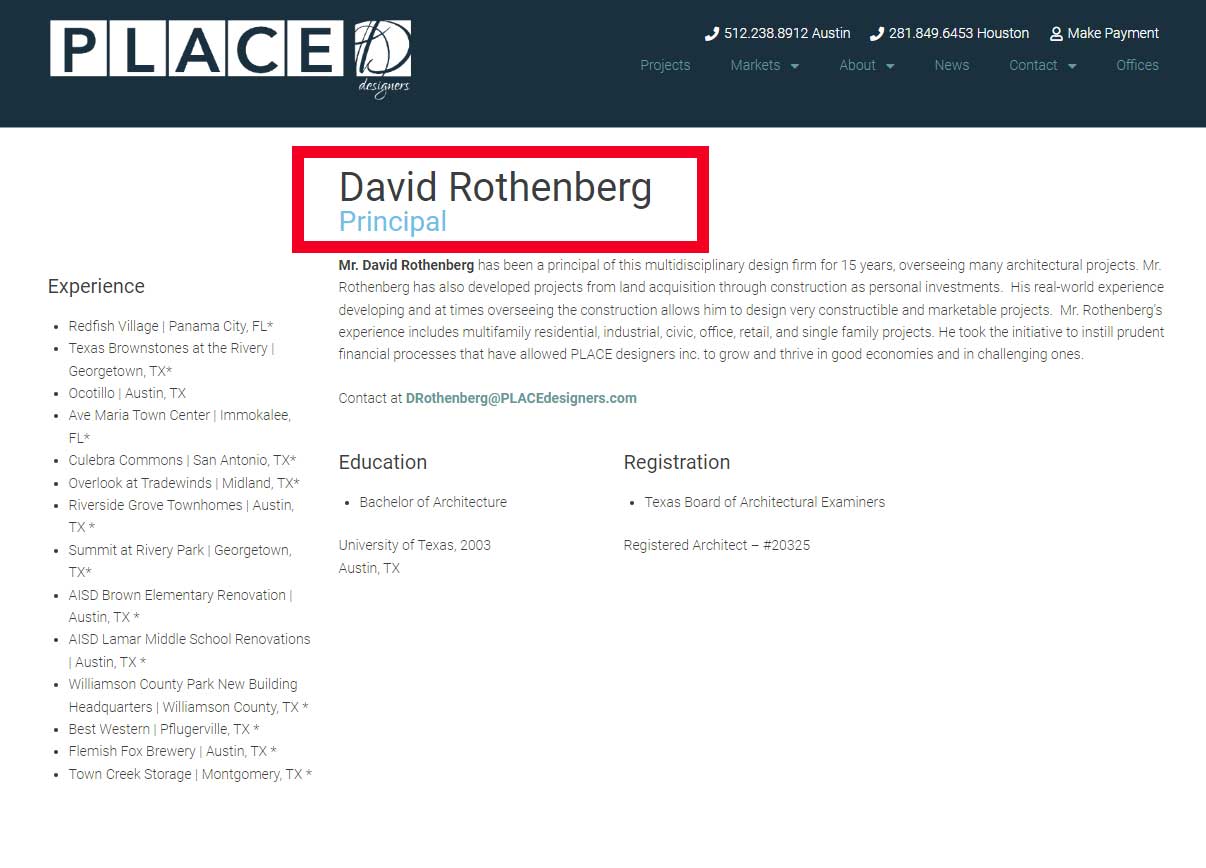 place designers david rothenberg