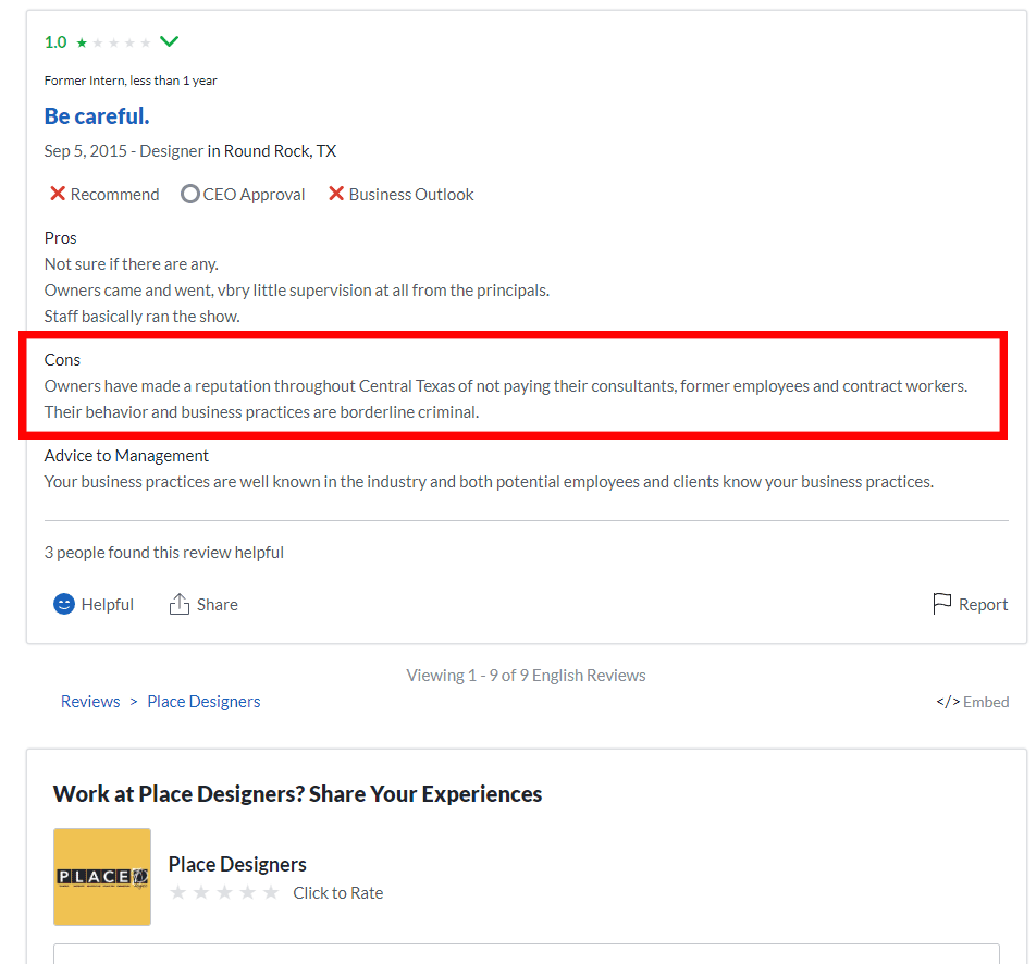place designers review